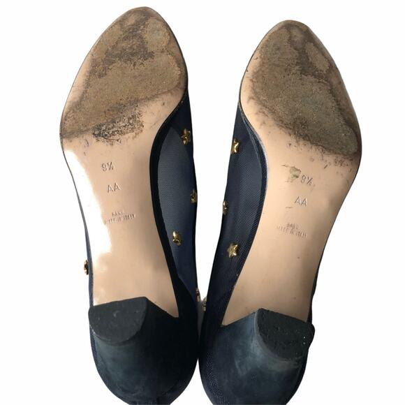 Walter Steiger Star Pump Navy Sheer 9.5AA Handmade - Picture 8 of 14